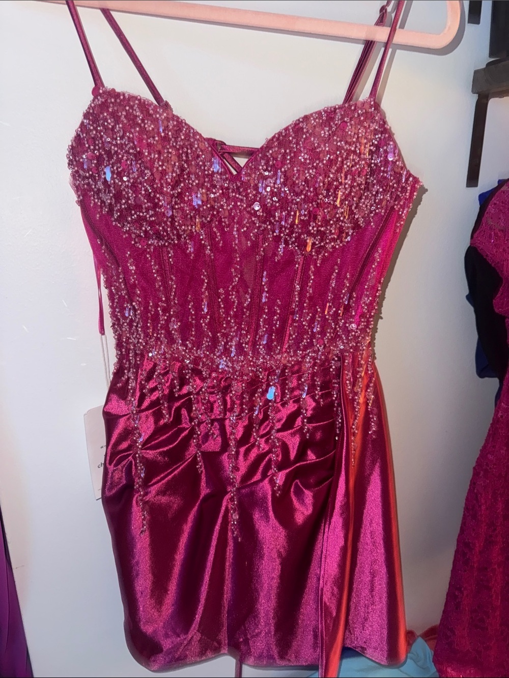 Hot pink Mini dress